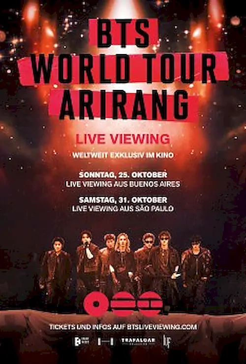 Poster for BTS World Tour 'Arirang' in Buenos Aires: Live Viewing